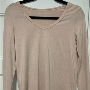 American Eagle Soft Plush Long Sleeve V-Neck